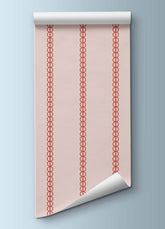 Papel de Parede Infantil - Listradinho Vermelho Ornamento